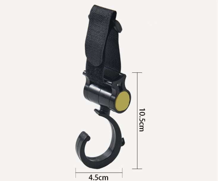 heavy-duty Velcro hook, stroller accessory hook, umbrella stroller clip - available at Sparq Mart