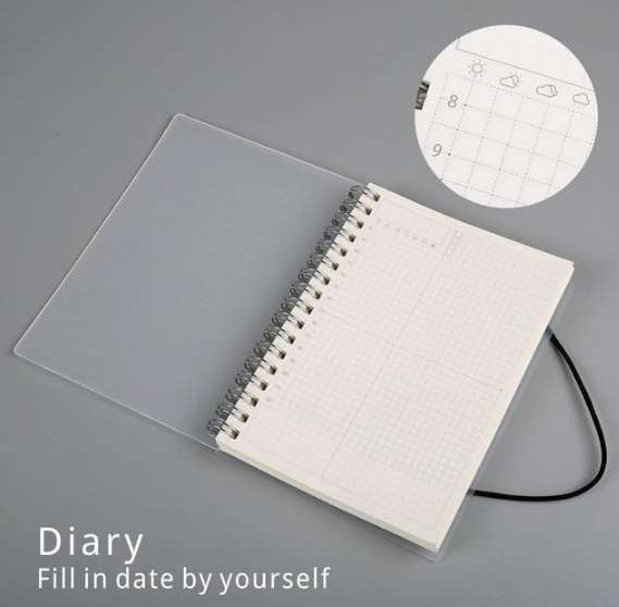 A5 Lined Journal, Durable Notepad Diary, Spiral Coil Notebook - available at Sparq Mart