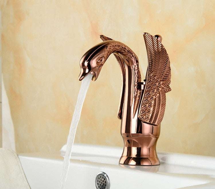 Copper Vanity Faucet, Elegant Washbasin Tap, Vintage Bathroom Faucet - available at Sparq Mart