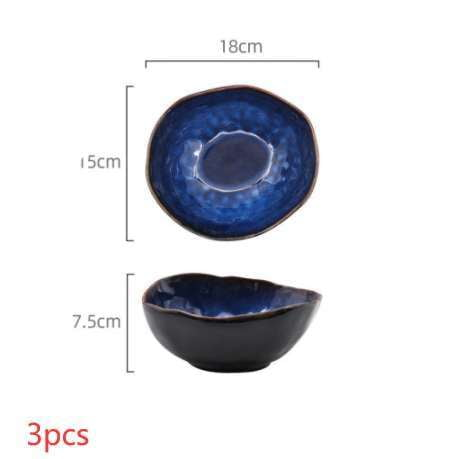 Artisan Serving Bowl, Ceramic Deep Bowl, Irregular Ceramic Dish - available at Sparq Mart