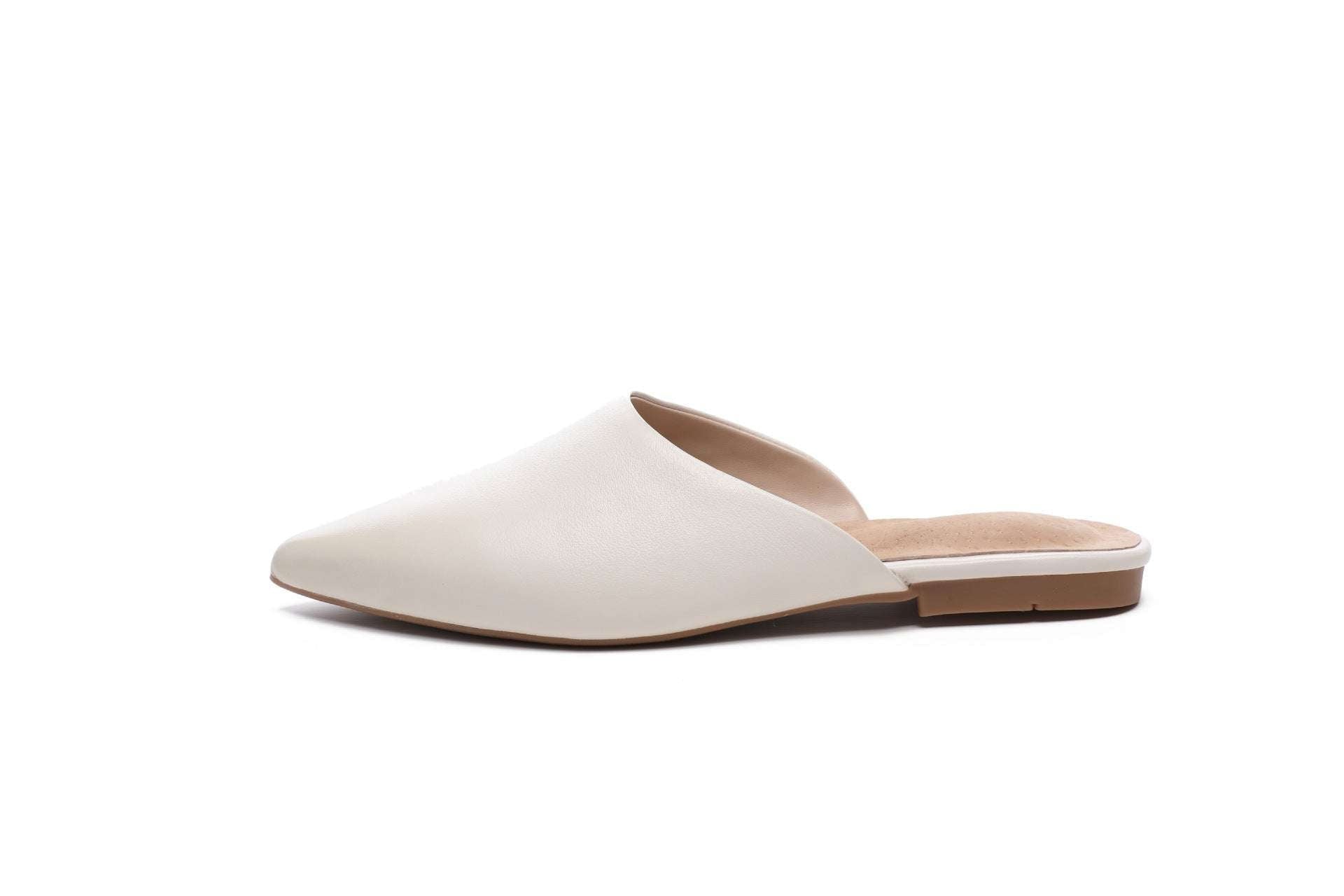 Baotou Lazy Sandals, Female Flat Sandals, Pointed Toe Flats - available at Sparq Mart