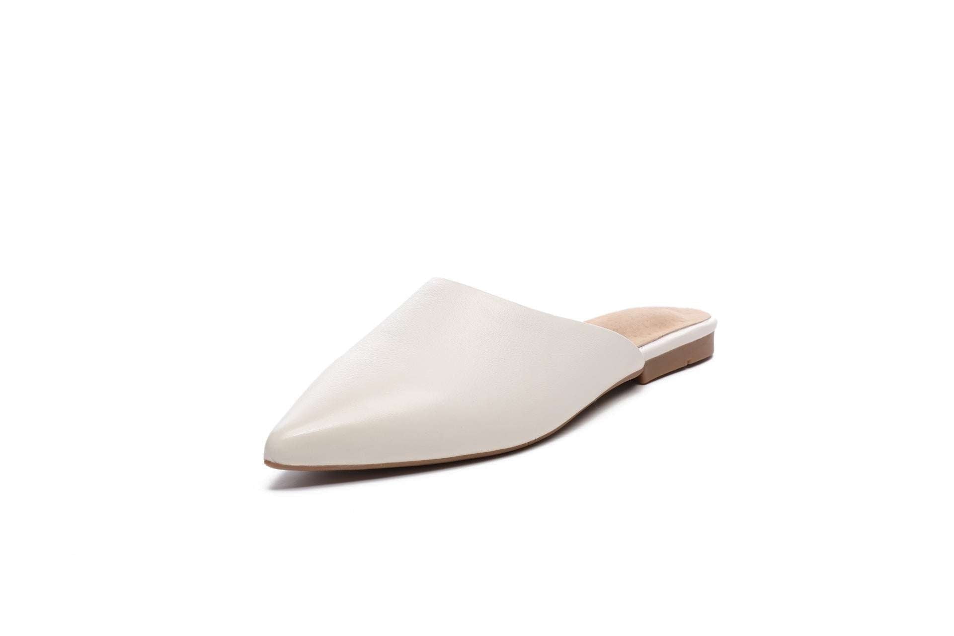 Baotou Lazy Sandals, Female Flat Sandals, Pointed Toe Flats - available at Sparq Mart