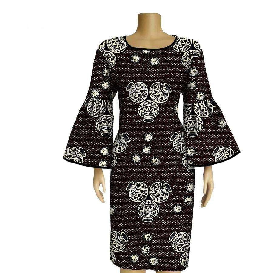 Batik Banquet Dress, Cotton Ladies Fashion, Elegant Banquet Attire - available at Sparq Mart