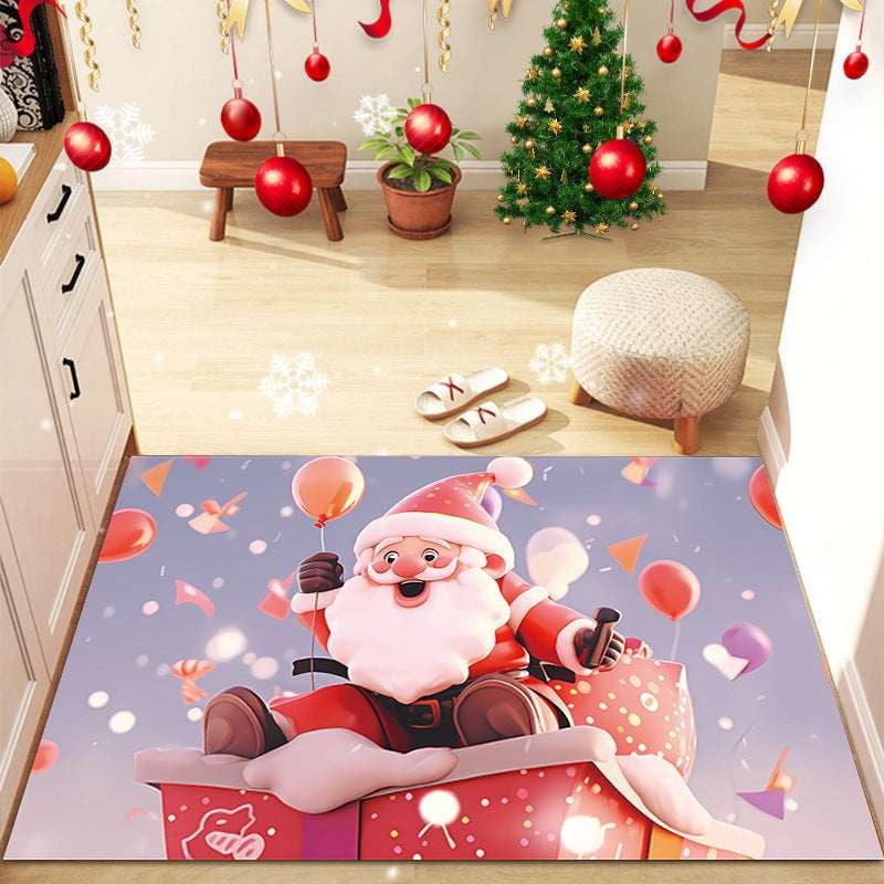 Bay Window Christmas Rug, Christmas Bedside Carpet, Festive Bedroom Carpets - available at Sparq Mart