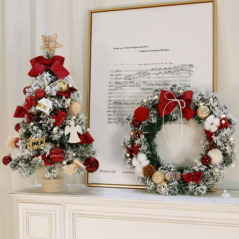 Christmas decoration wreath, Christmas home decor, small desktop ornament - available at Sparq Mart