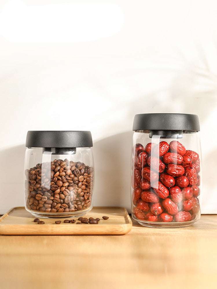 Glass jar set, Press glass jar, Vacuum glass jar - available at Sparq Mart