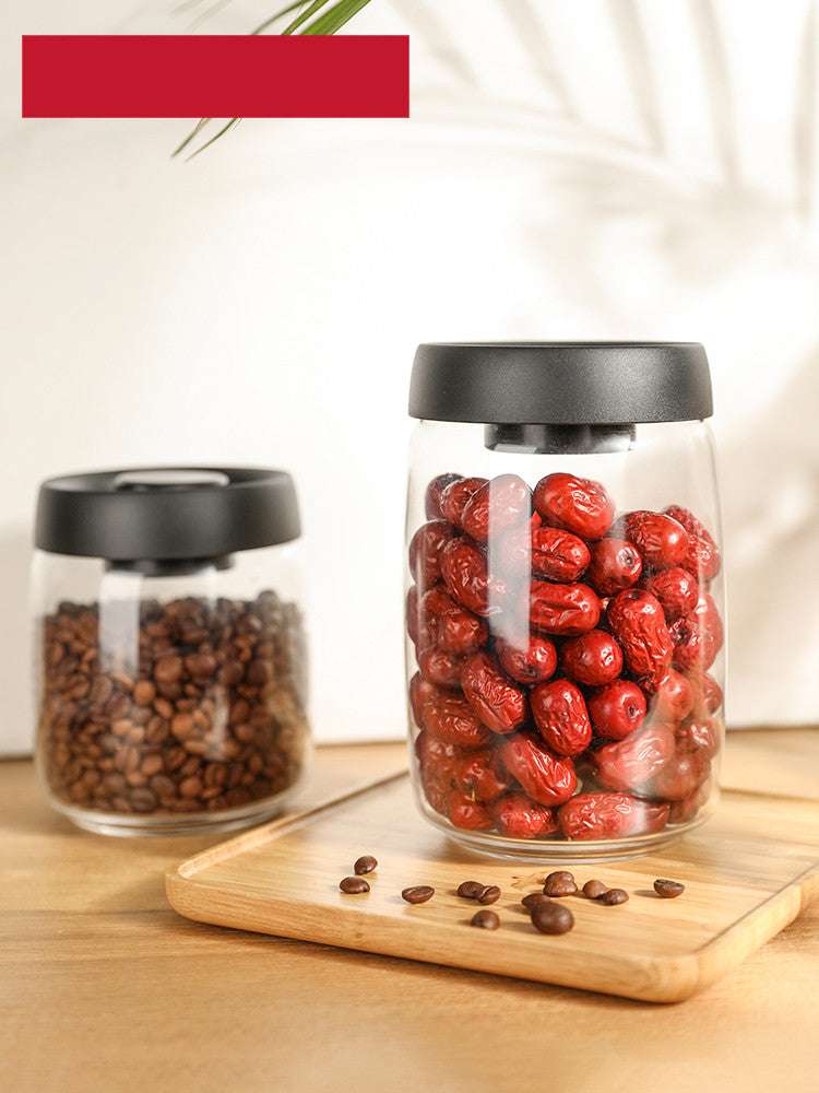 Glass jar set, Press glass jar, Vacuum glass jar - available at Sparq Mart