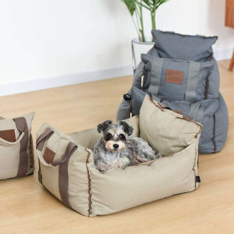 All-season dog bed, Car-safe pet bed, Comfortable pet travel - available at Sparq Mart