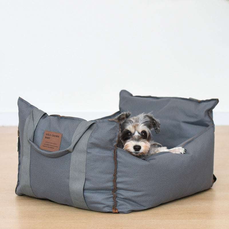 All-season dog bed, Car-safe pet bed, Comfortable pet travel - available at Sparq Mart