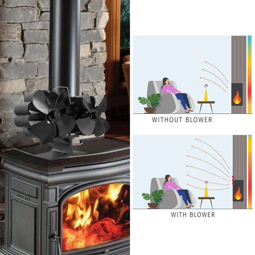 Eco-Friendly Stove Fan, Efficient Heat Distribution, Fireplace Heat Fan - available at Sparq Mart