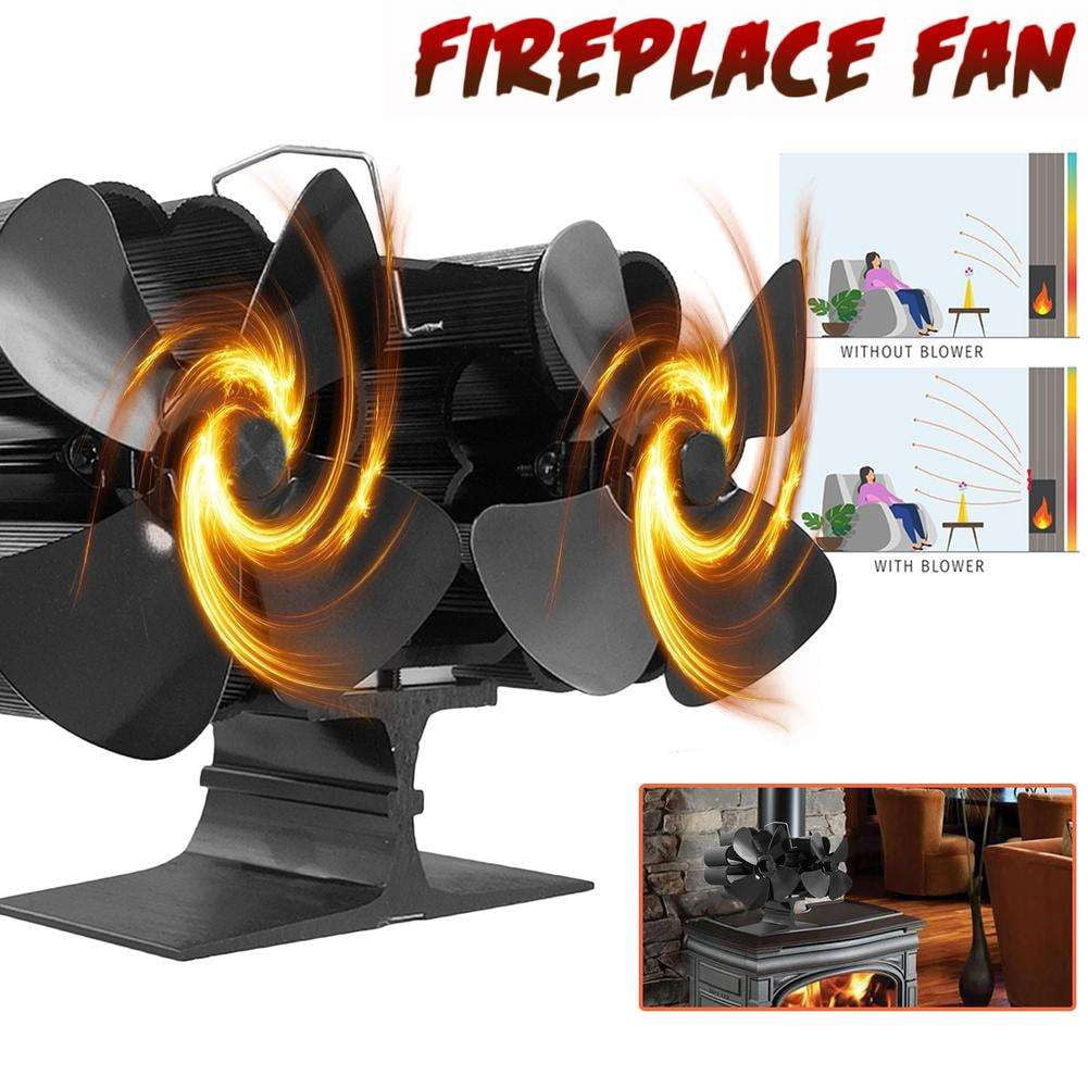 Eco-Friendly Stove Fan, Efficient Heat Distribution, Fireplace Heat Fan - available at Sparq Mart