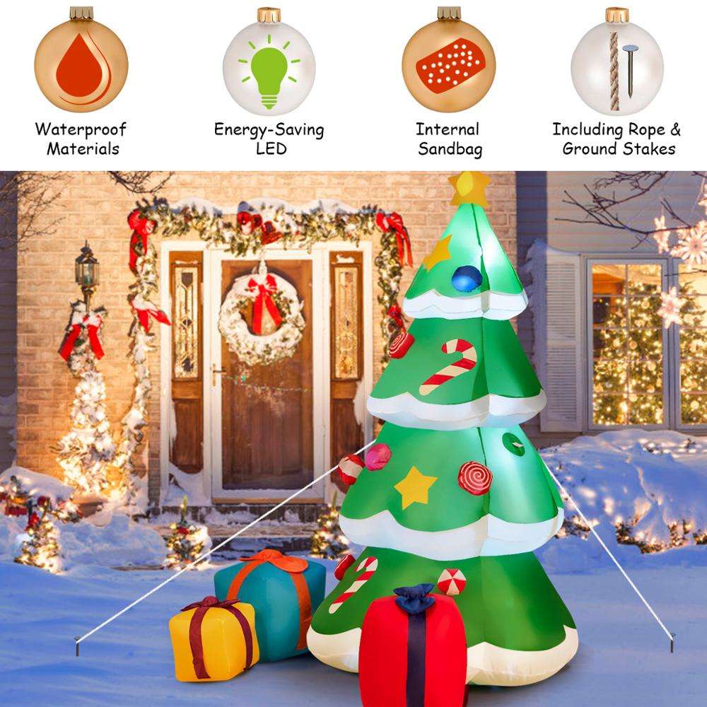 Decorative Ornaments, Inflatable Santa Claus Tree, Sparq Mart - available at Sparq Mart