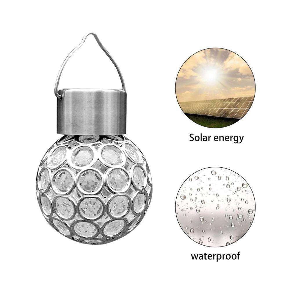 Crystal Ball Light, Outdoor Solar Decor, Solar Garden Lights - available at Sparq Mart