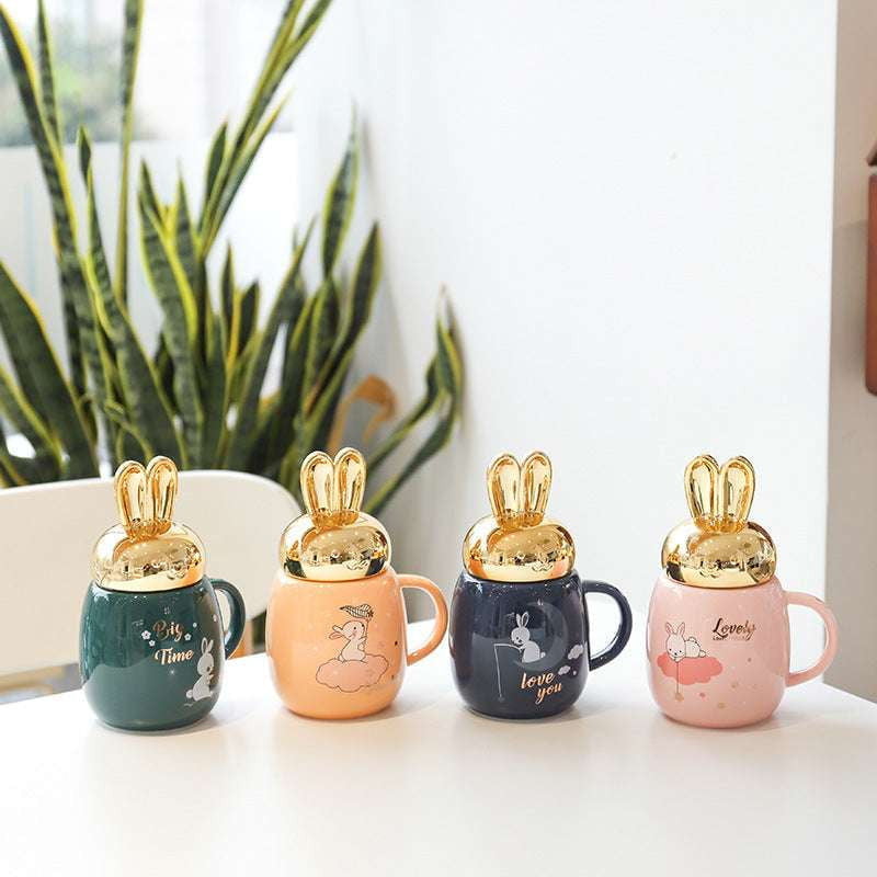 Ceramic Mug, Pot Belly Mug, Rabbit Ears Mug - available at Sparq Mart