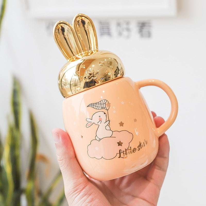 Ceramic Mug, Pot Belly Mug, Rabbit Ears Mug - available at Sparq Mart