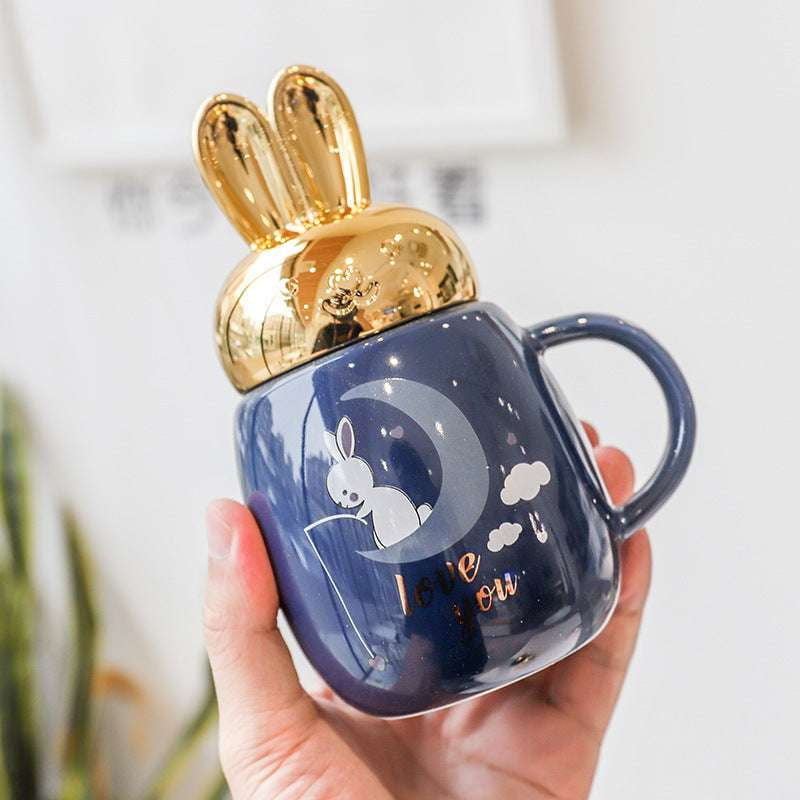 Ceramic Mug, Pot Belly Mug, Rabbit Ears Mug - available at Sparq Mart