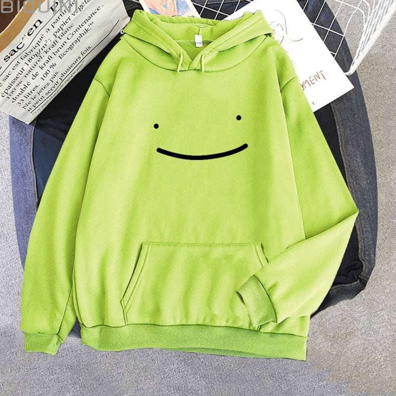 Casual Smile Sweater, Comfortable Hooded Sweatshirt, Men's Cartoon Hoodie - available at Sparq Mart