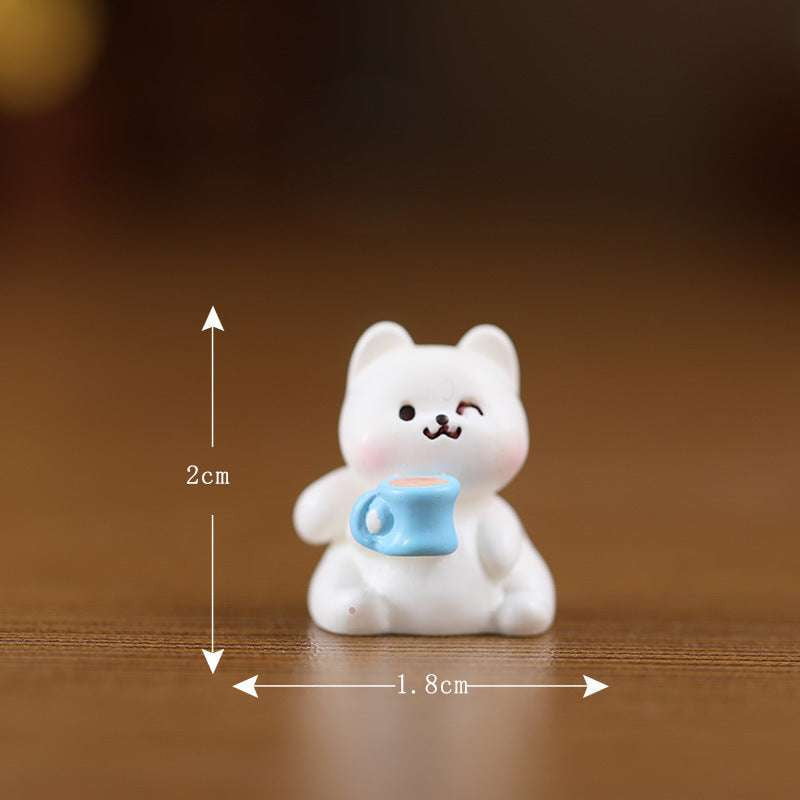 Cartoon Cat Ornaments, Miniature Cat Statuettes, Resin Cat Figurines - available at Sparq Mart