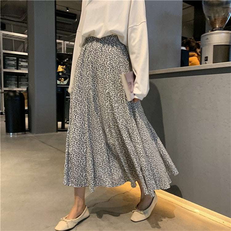 Chiffon Style Skirt, Stylish Casual Skirts, Women's Floral Skirt - available at Sparq Mart