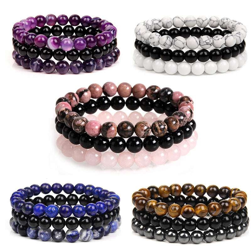 bohemian bracelet set, stylish beaded bracelet, yoga accessory trends - available at Sparq Mart