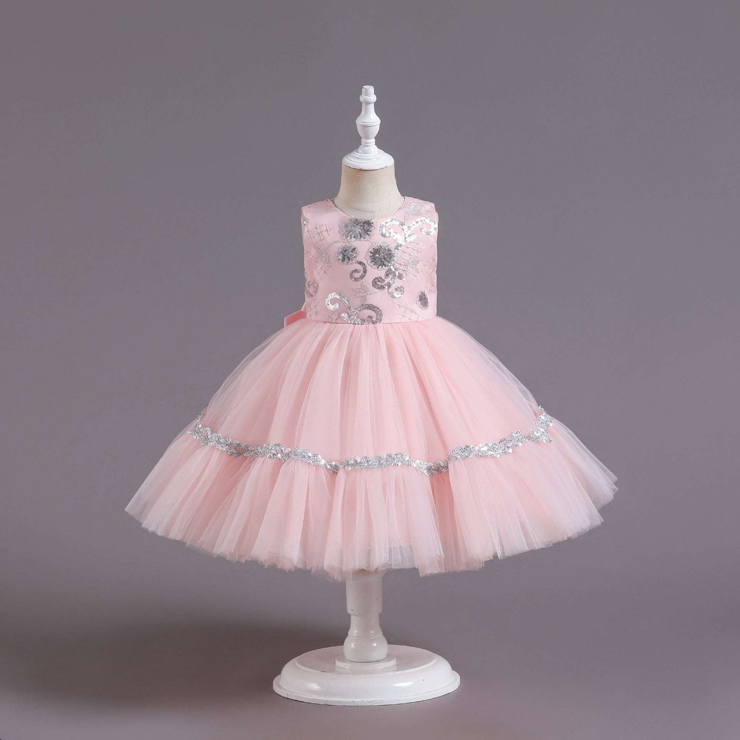 Cute Flower Pettiskirt, European Style Girls Dress, Girls Princess Mesh Dress - available at Sparq Mart