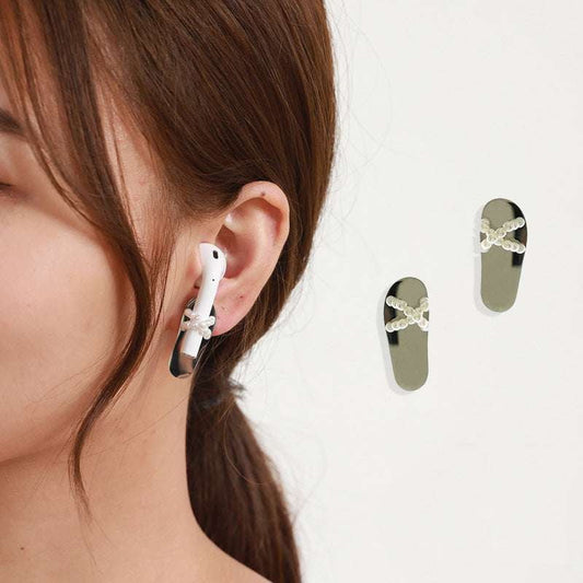 Gift-Ready Earplug Headphones, Titanium Wireless Earbuds, Unisex Ear Stud Earphones - available at Sparq Mart