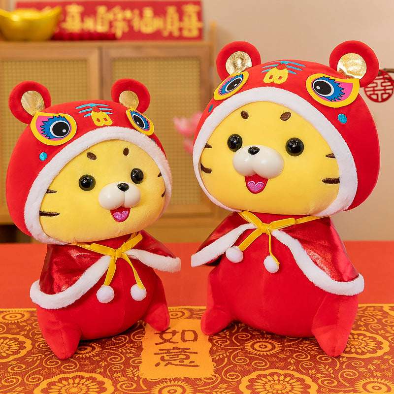 Chinese Style Plush, Little Tiger Doll, Tiger Plush Toy - available at Sparq Mart