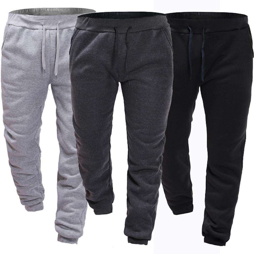 Comfortable Winter Pants, Men's Fleece Trousers, Stylish Jogger Sweatpants - available at Sparq Mart