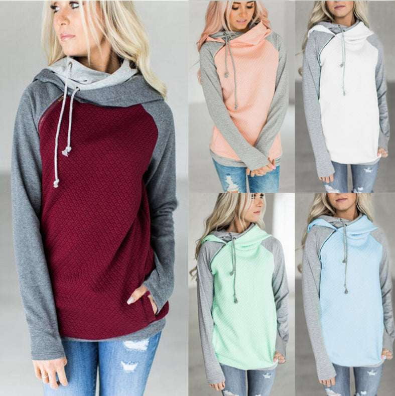 Autumn Hooded Sweatshirt, Cotton Zipper Sweatshirt, Long Sleeve Sweatshirt - available at Sparq Mart