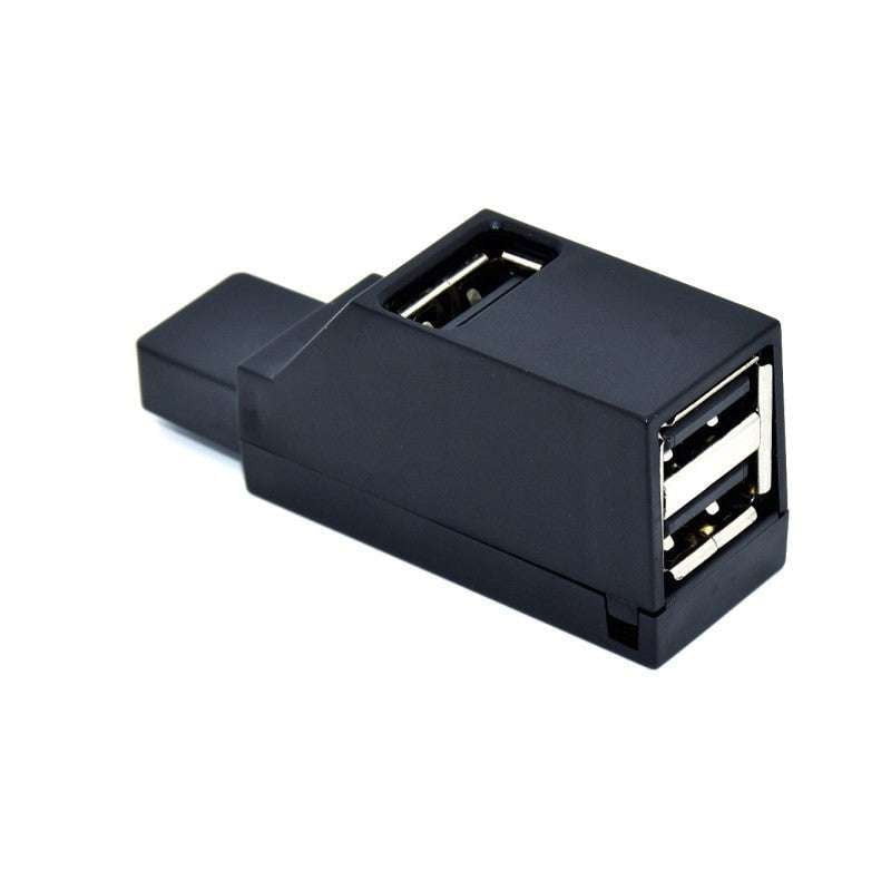 Black USB Hub, Mini USB Splitter, Portable USB 2.0 - available at Sparq Mart