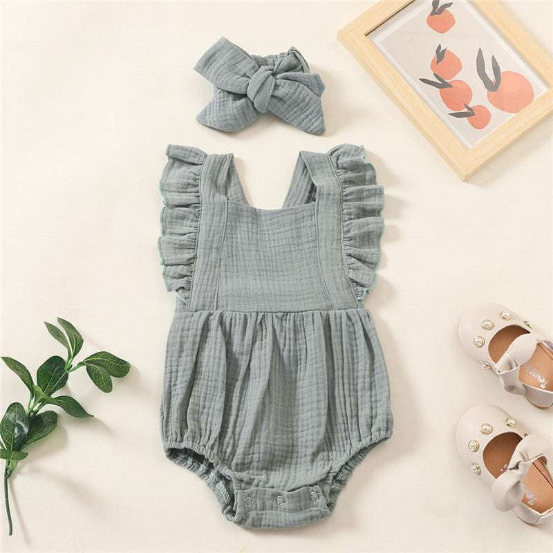 Comfortable Toddler Outfit, Cute Infant Playsuit, Soft Cotton Baby Romper - available at Sparq Mart