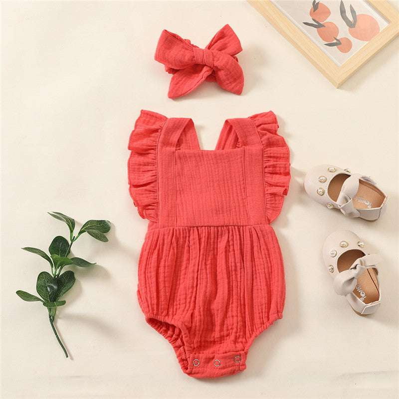 Comfortable Toddler Outfit, Cute Infant Playsuit, Soft Cotton Baby Romper - available at Sparq Mart