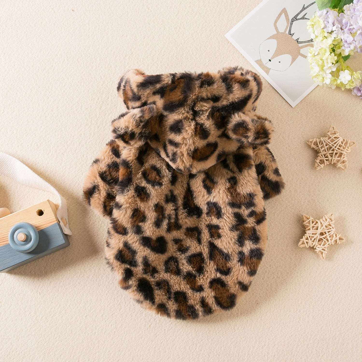 Autumn Pet Sweater, Leopard Dog Outfits, Warm Canine Clothing - available at Sparq Mart