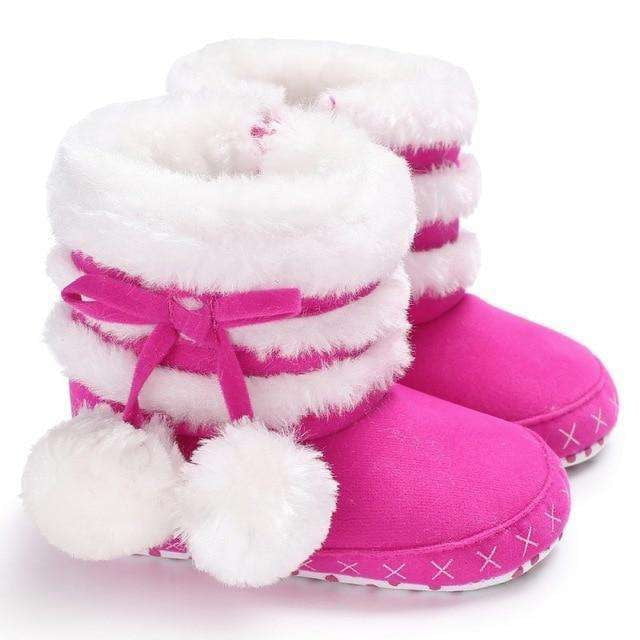 Cozy Winter Booties, Infant Booties Sizes, Pom Pom Footwear - available at Sparq Mart