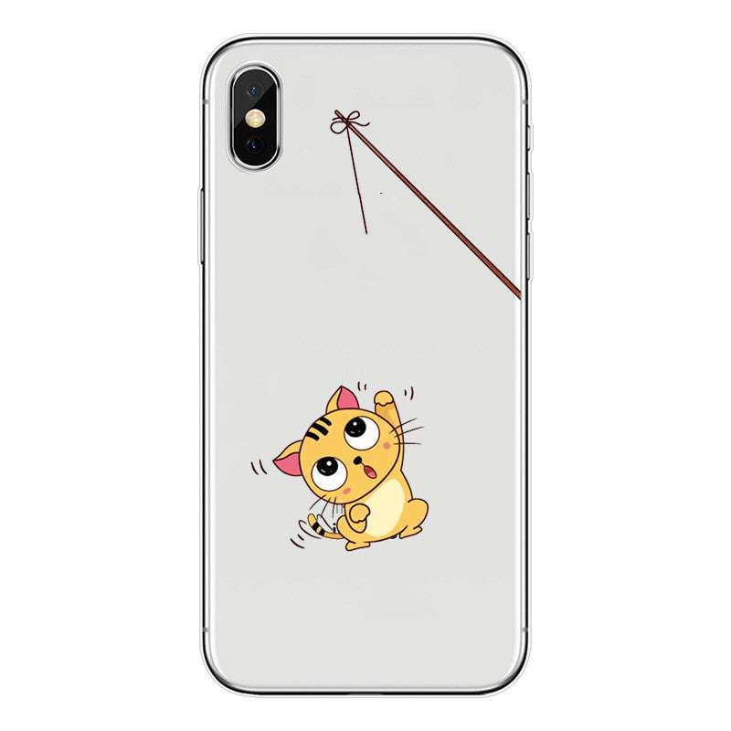 Cartoon Phone Cases, Transparent iPhone Covers, Unique Phone Accessories - available at Sparq Mart