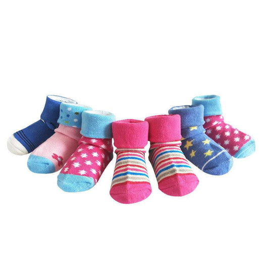 Baby Socks Autumn, Newborn Reverse Mouth Socks, Winter Cotton Socks - available at Sparq Mart