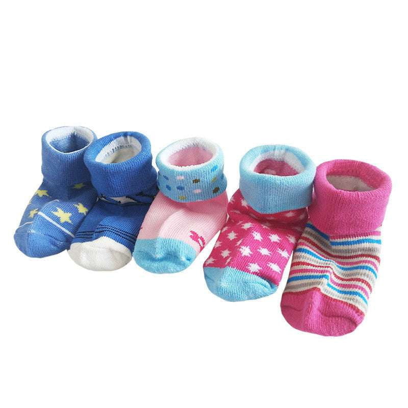 Baby Socks Autumn, Newborn Reverse Mouth Socks, Winter Cotton Socks - available at Sparq Mart