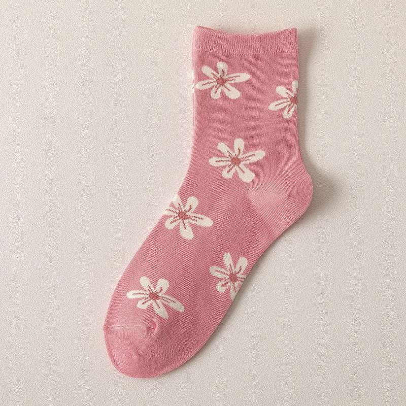 cute flower socks, Japanese cartoon socks, women's novelty socks - available at Sparq Mart