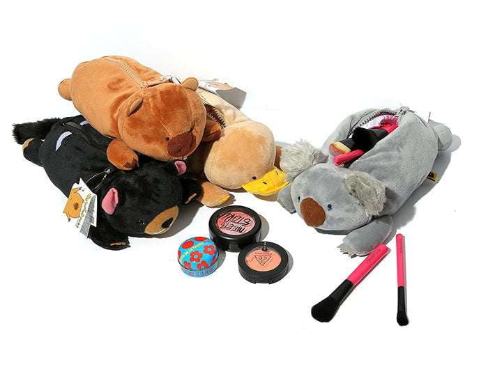 cute toy bags, Plush toy bags, small pencil bag - available at Sparq Mart