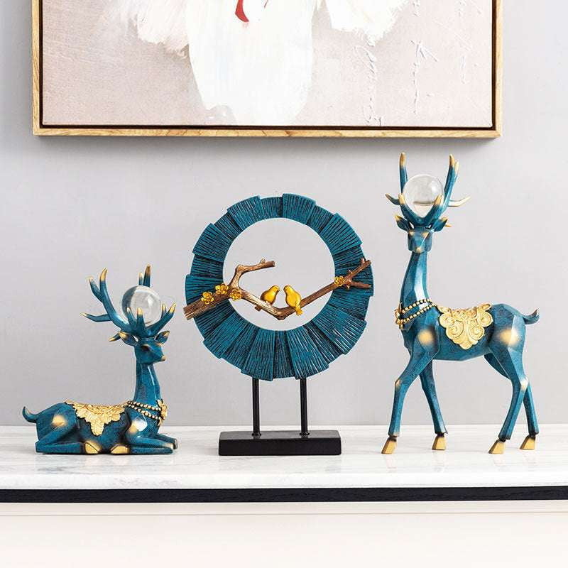 Decorative Deer Sculpture, Modern Sculpture Decor, Resin Home Decor - available at Sparq Mart