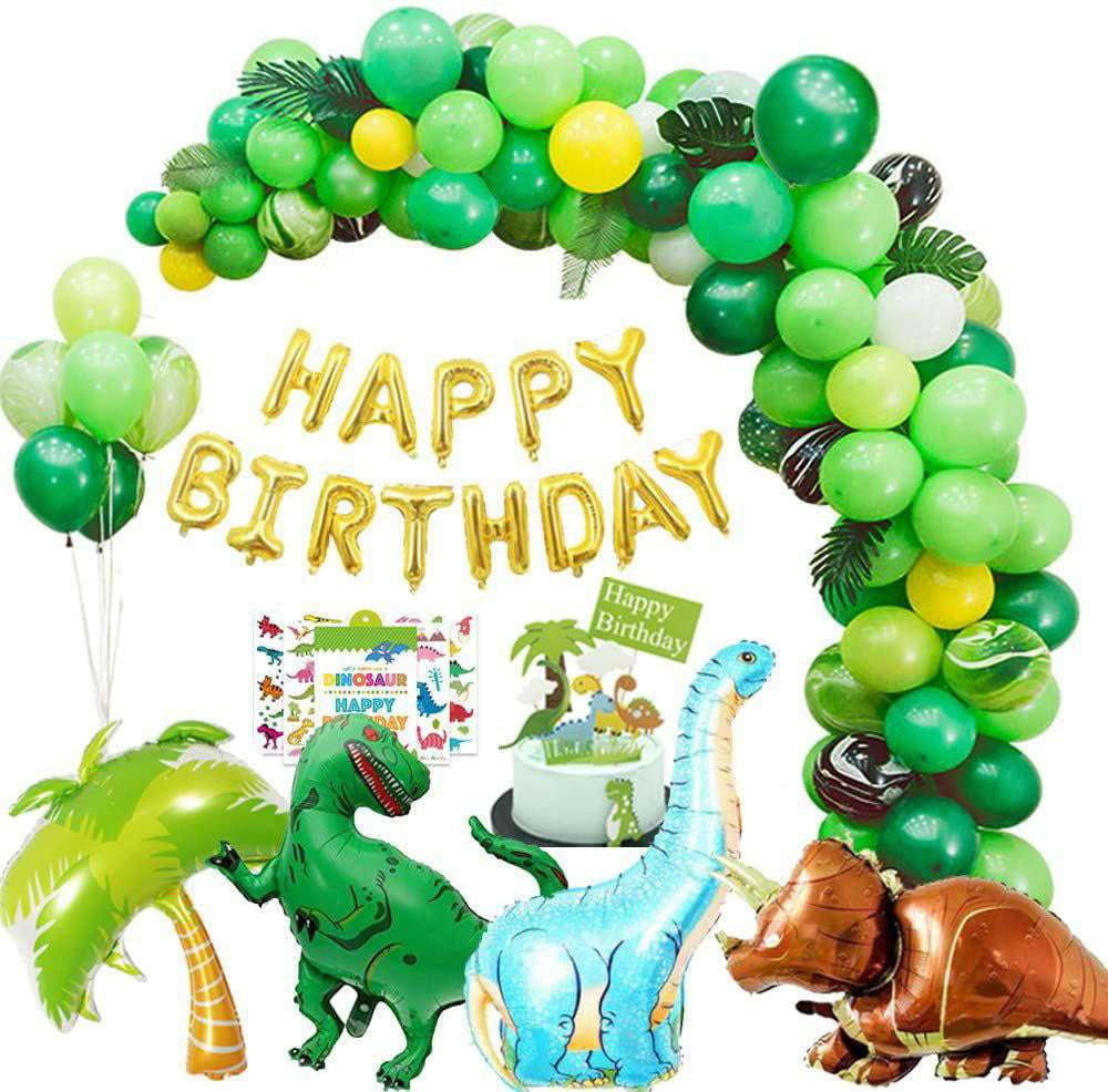 Dinosaur Balloon Numbers, Jungle Birthday Balloons, Party Decor Set - available at Sparq Mart