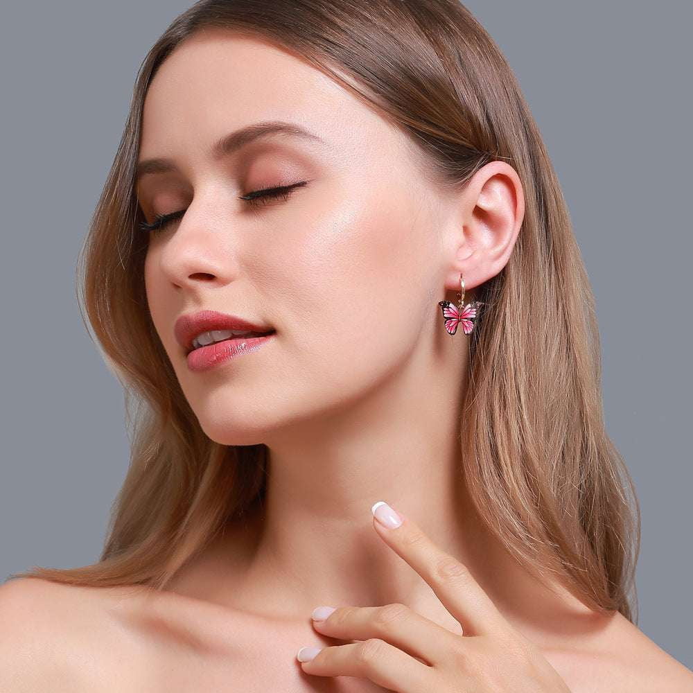 butterfly ear jewelry, colorful buckle earrings, dreamy stud earrings - available at Sparq Mart