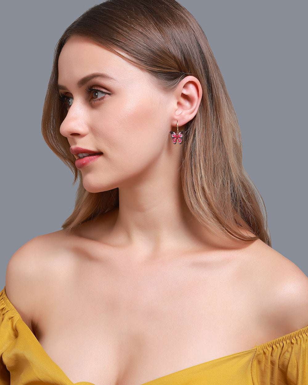 butterfly ear jewelry, colorful buckle earrings, dreamy stud earrings - available at Sparq Mart