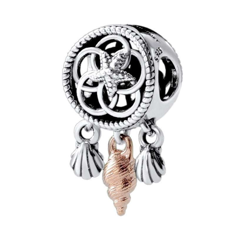 Boho Chic Decor, Dream Catcher Charm, Shell Charm Pendant - available at Sparq Mart