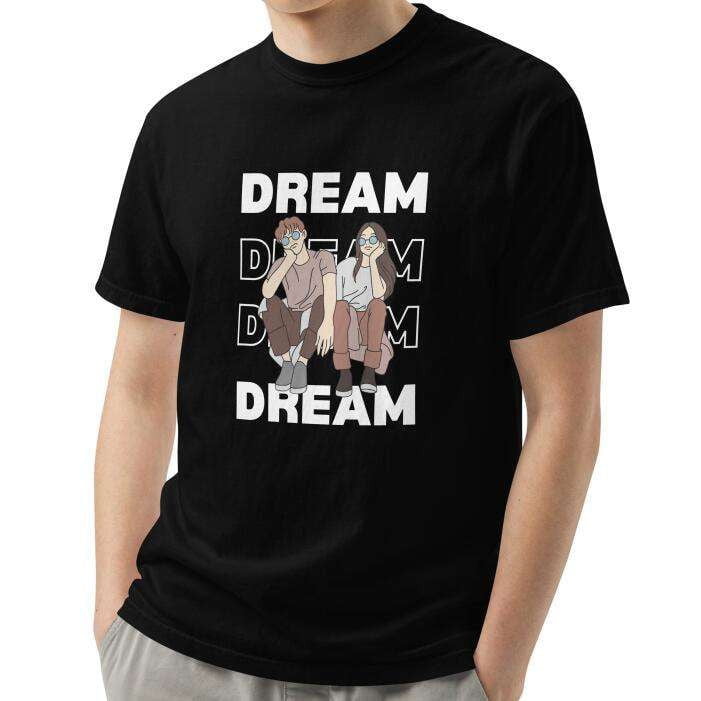 Casual Round Neck, Dream Print Tees, High-Quality T-Shirts - available at Sparq Mart