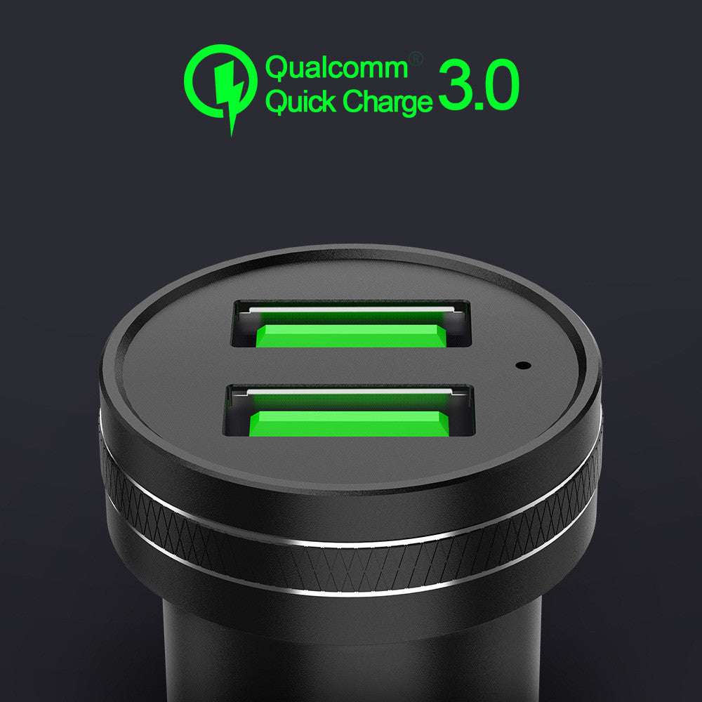 Dual QC30 PD Car Charger, Fast Charging On-the-Go - available at Sparq Mart