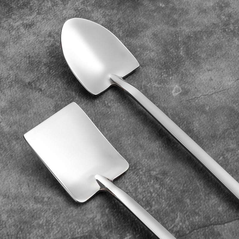 Ergonomic Sharp Shovel, High-Quality Stainless Steel Spoon, Sturdy Flat Shovel - available at Sparq Mart