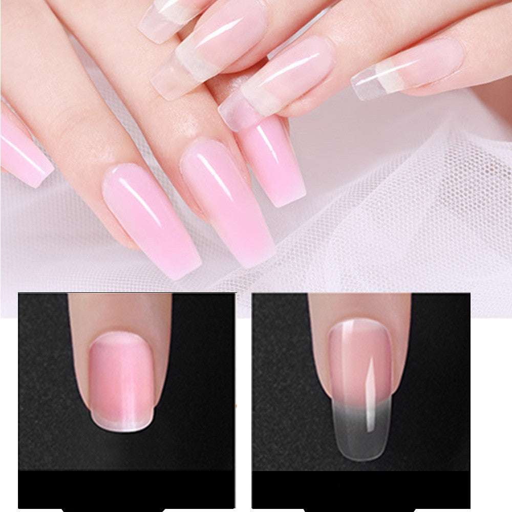 Lasting False Nails, Nail Extension Adhesive, Transparent Nail Tips - available at Sparq Mart