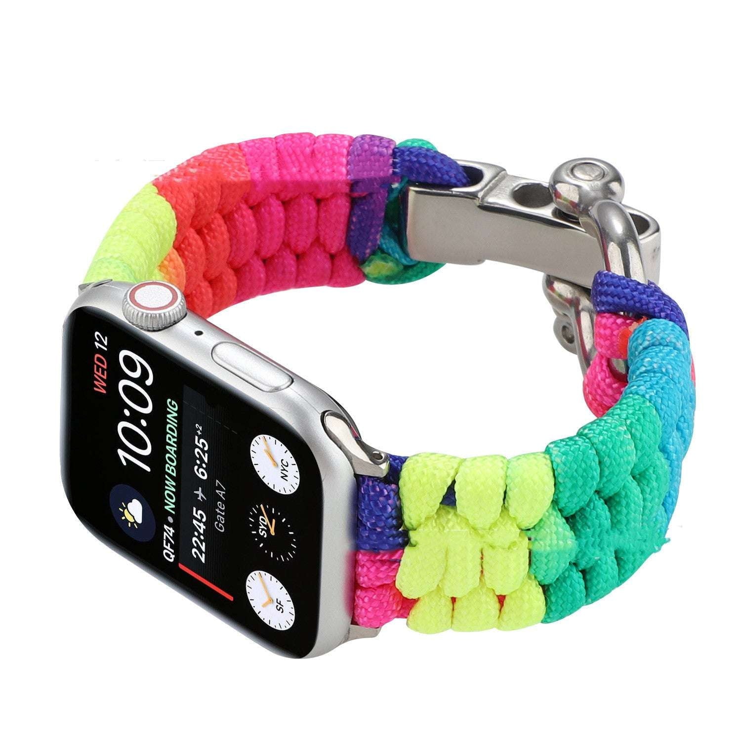 Outdoor Wristband Strap, Paracord Watch Band, Velcro Apple Watch - available at Sparq Mart