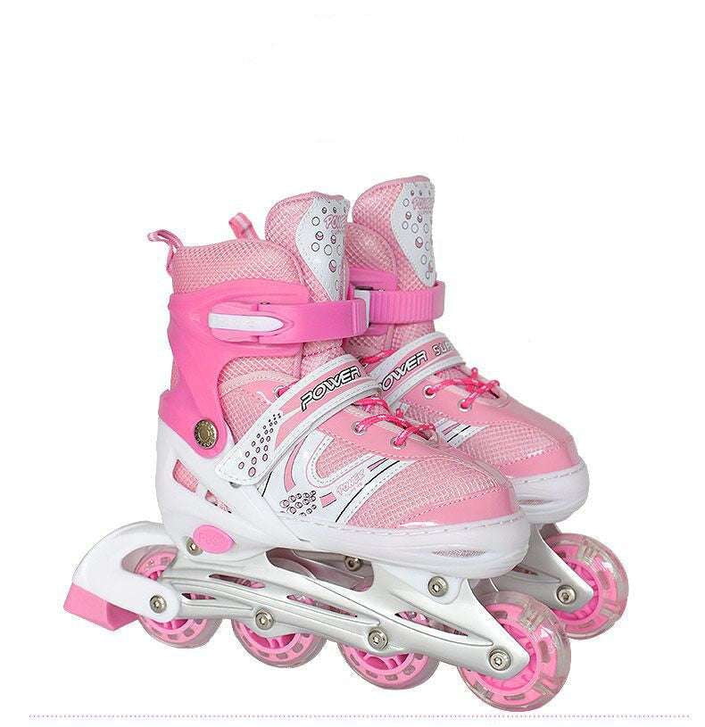 Adjustable Rollerblades., Flash Wheel Sneakers, Kids Skate Shoes - available at Sparq Mart